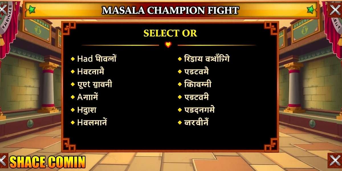 Masala Champion Fight Multi-language Support Masala Champion Fight language selection screen showing various Indian language options